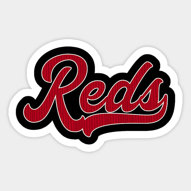 Reds Embroided Sticker by CovpaTees